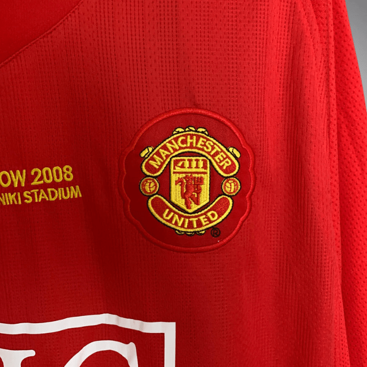 Manchester United FC - Retro Home Shirt 2007/2008 Long Sleeve