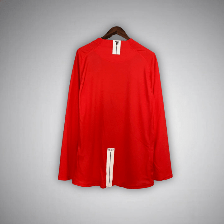 Manchester United FC - Retro Home Shirt 2007/2008 Long Sleeve