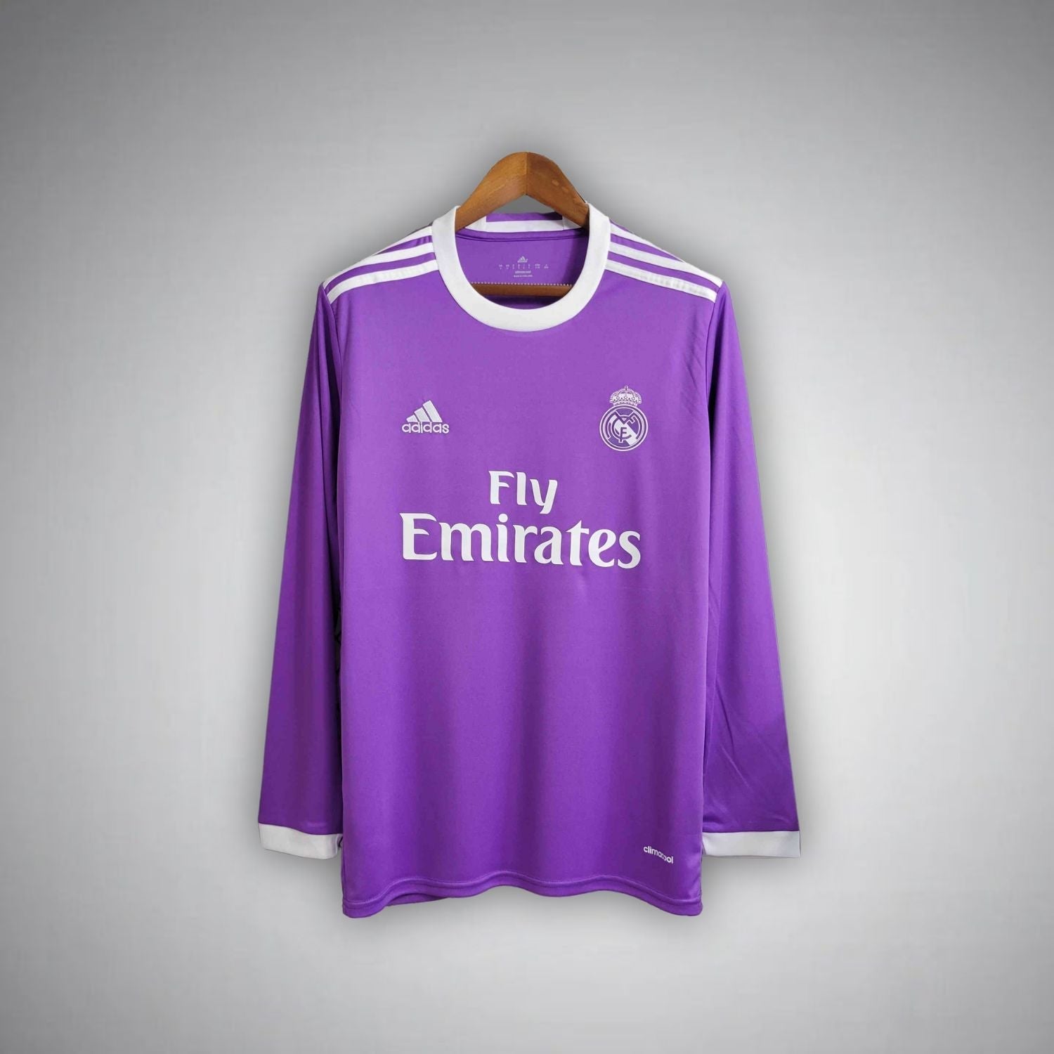Real Madrid CF - Retro Away Shirt 2016/2017 Long Sleeve